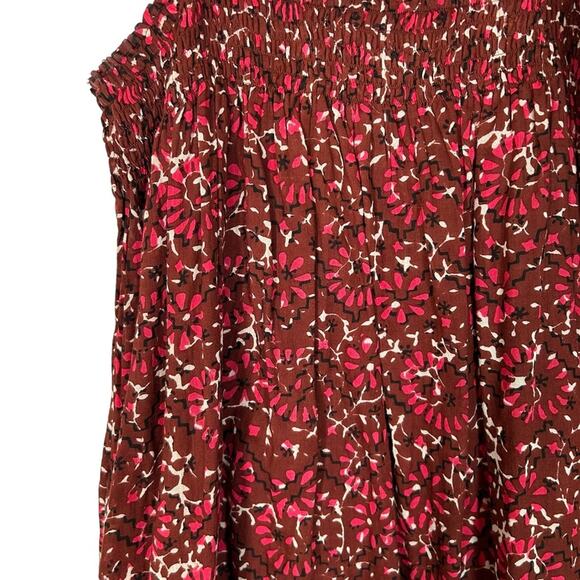 ULLA JOHNSON Eugenia Henna Tassel Cotton Midi Dress - Picture 7 of 12